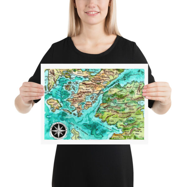 Atlas de la Vie - Carte des émotions - affiche en cm EUROPE – Image 2