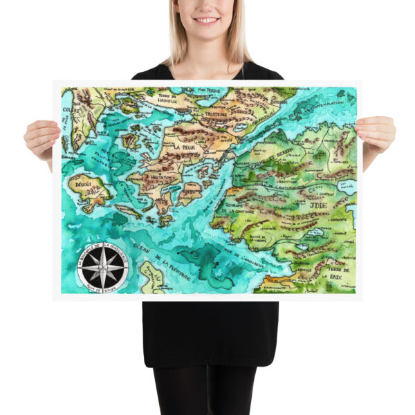 Atlas de la Vie - Carte des émotions - affiche en cm EUROPE – Image 3