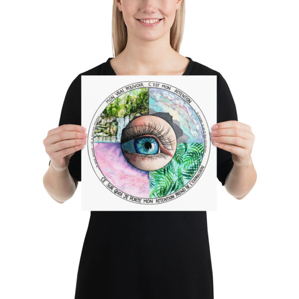 Mon pouvoir c'est mon attention - Affiche – Image 3