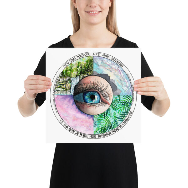 Mon pouvoir c'est mon attention - Affiche – Image 4