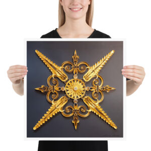 Rosace d'or - Affiche