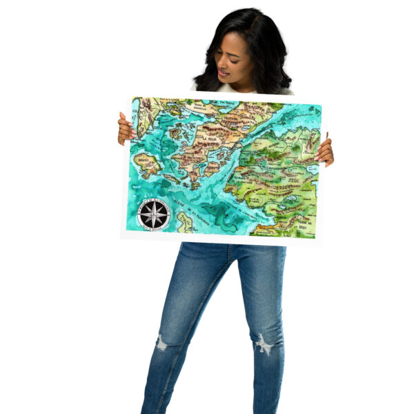 Atlas de la vie - Carte des émotions - Affiche EN POUCES – Image 2